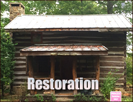 Historic Log Cabin Restoration  Summerfield, North Carolina